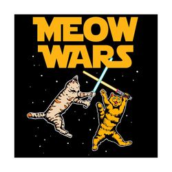 star wars meow wars svg, funny star wars cat svg, trending svg