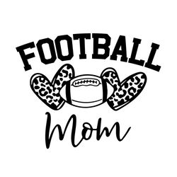 football mom svg, leopard heart svg, leopard print svg, sport svg