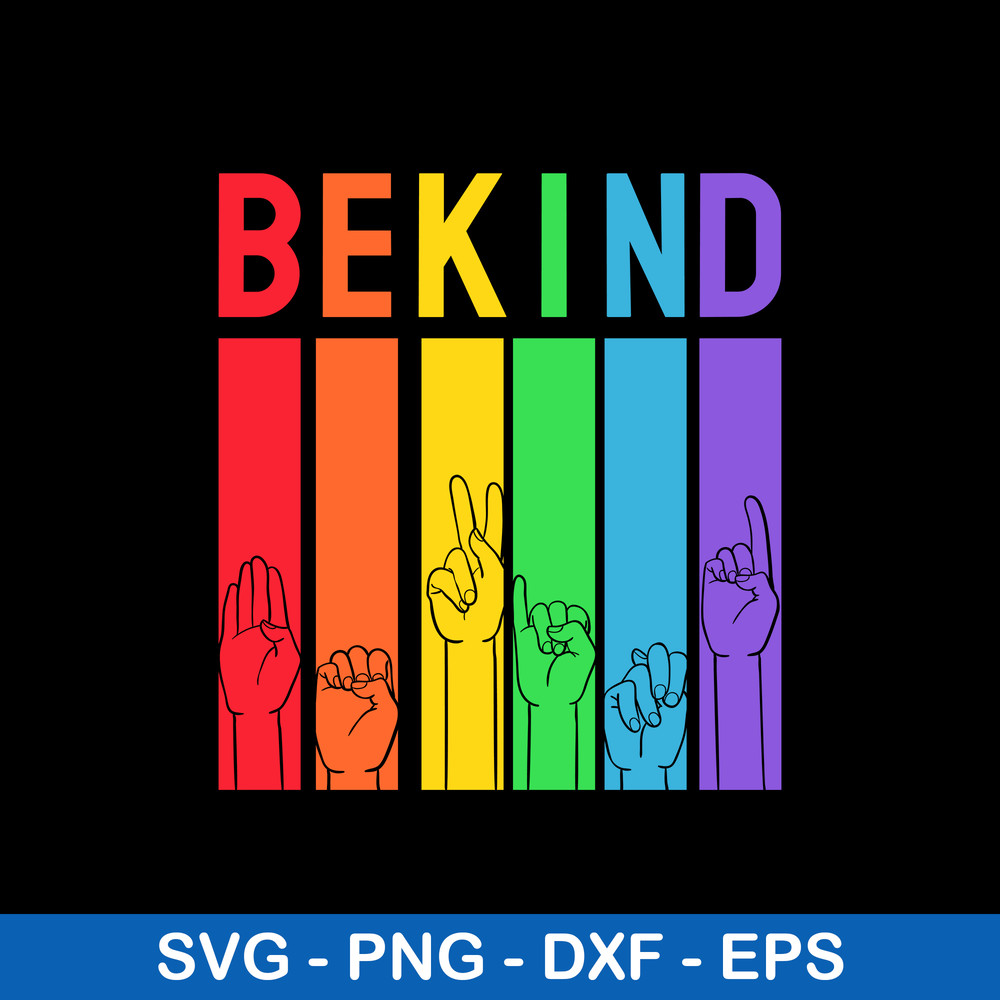 Be Kind Hand Sign Language Svg, Be Kind Svg, Png Dxf Eps Digital File.jpeg