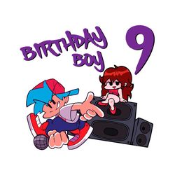 9th birthday boy the friday night funkin boyfriends svg