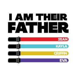 personalized i am their father svg, fathers day svg