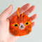 Punch needle keychain Tufted keychain Punch needle keychains Frog keychain Cat keychain Christmas gifts