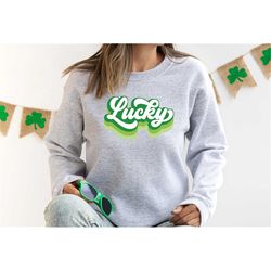 lucky shirt, clover shirt, lucky st patricks shirt, vintage lucky shirt, irish shirt, st patty's shirt, shamrock shirt s