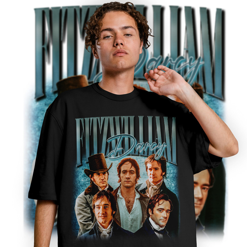 Limited Fitzwilliam Darcy Vintage T-Shirt, Fitzwilliam Darcy Tshirt, Pride and Prejudice Shirt, Fitzwilliam Darcy Retro 90's Fans T-shirt - 2.jpg