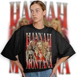 limited hannah montana vintage t-shirt, hannah montana graphic t-shirt, hannah montana retro 90s fans homage t-shirt, ha