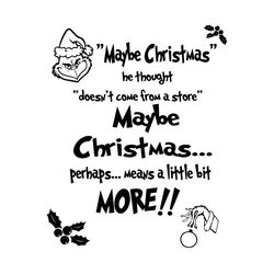 maybe christmas grinch quote svg, christmas grinch svg