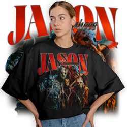 limited jason voorhees vintage t-shirt, graphic unisex t-shirt, retro 90s jason voorhees fans homage t-shirt, gift for w