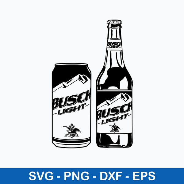 Busch Can Vector Busch Light Bottle And Can Svg, Busch Light Svg, Png Dxf Eps | Inspire ...
