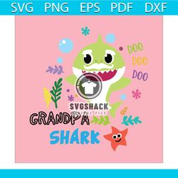 grandpa shark doo doo doo svg, baby shark doo doo doo svg