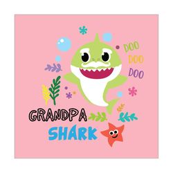 Grandpa Shark Doo Doo Doo Svg, Baby Shark Doo Doo Doo Svg
