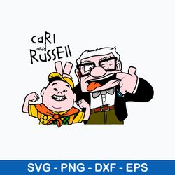 cari and russell svg, mr fredrickson and russell svg, png dxf eps file