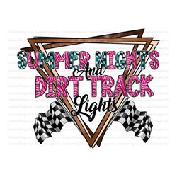summer nights and dirt track lights png, racing png, racing flag png, racing design png, western, digital download, subl