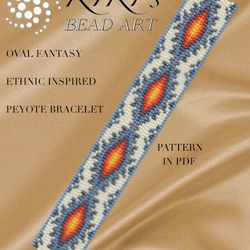 peyote pattern peyote bracelet pattern oval fantasy bargello peyote pattern design 3 drop peyote pdf instant download