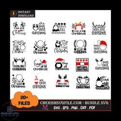20 files days until christmas bundle svg, christmas svg, days until bundle svg
