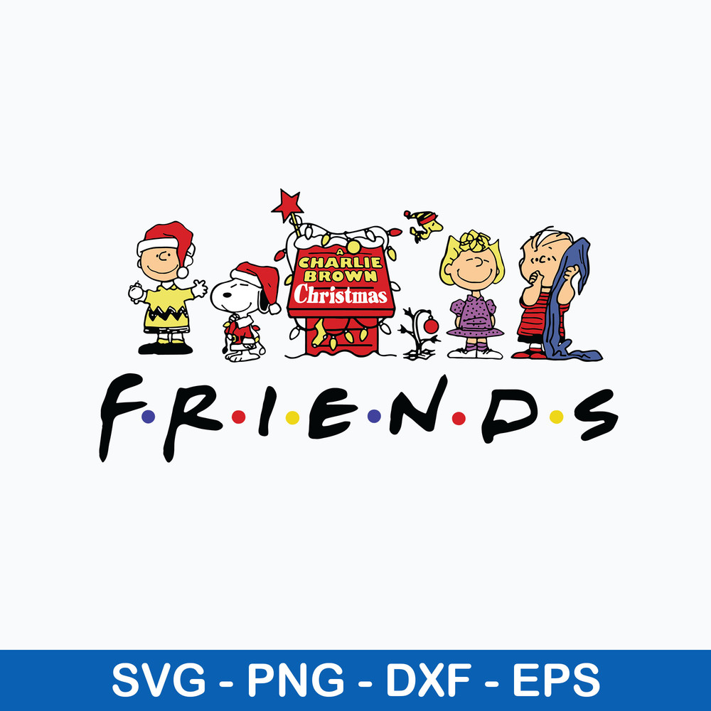 Charlie Brown  Friends Svg, Snoopy Christmas  Svg, Png Dxf Eps File.jpeg