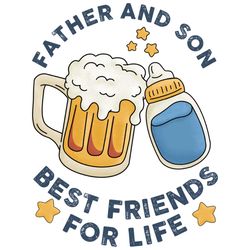 best father and son friends for life png