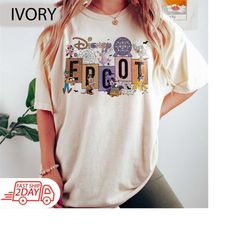 vintage disney epcot halloween comfort colors shirt, epcot 1982 shirt, mickey and friends, epcot trip shirt, disney fami