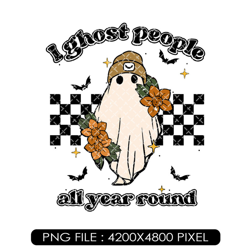 Ghost People Year Round Digital File Png, Cool Ghost Halloween Png, Halloween Boo Bash Png Files, Sublimation Download - 1.jpg