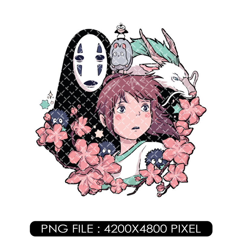 Chihiro And Friends Spirited Away Digital File Png, Studio Ghibli Png, Anime Png Files, Manga Png, Japanese - 1.jpg