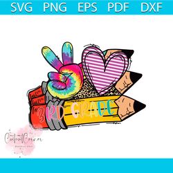 3rd grade peach love pencil svg, back to school svg, 3rd grade svg
