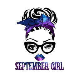 september girl birthday svg, birthday svg, september svg