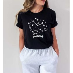 sagittarius shirt, zodiac shirt, zodiac signs shirt, astrology shirt, glitter zodiac signs shirt, sagittarius birthday s
