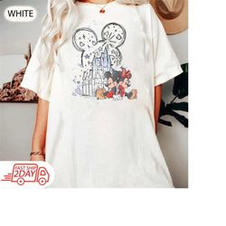 retro walt disney world comfort colors shirt, vintage mickey and minnie, retro disneyland shirt, disneyland family trip