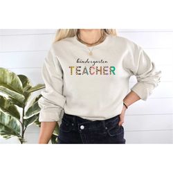 leopard kindergarten teacher shirt, kindergarten teacher shirt, teacher leopard shirt, back to school shirt, teacher lif