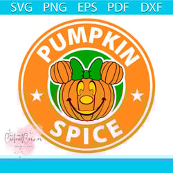 pumpkin spice minnie mouse starbucks coffee svg, pumpkin svg, trending svg