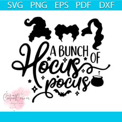 a bunch of hocus pocus svg eps png dxf, halloween svg, witch svg, halloween svg
