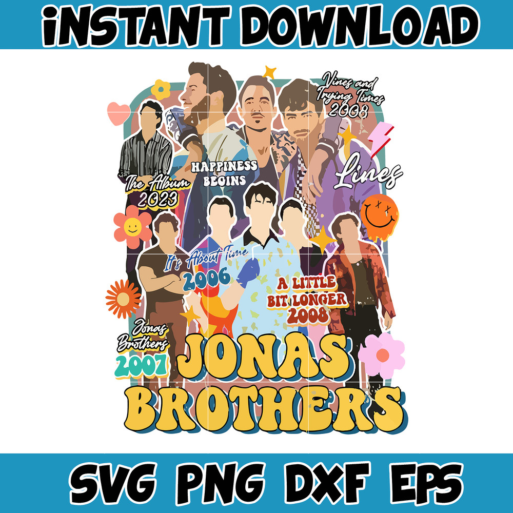 Jonas Brothers 2023 Svg, Jonas Brothers Band, One Night Five Albums Svg, Jonas Brothers Tour 2023 Svg, Joe Jonas Svg, World Tour Svg (4).jpg