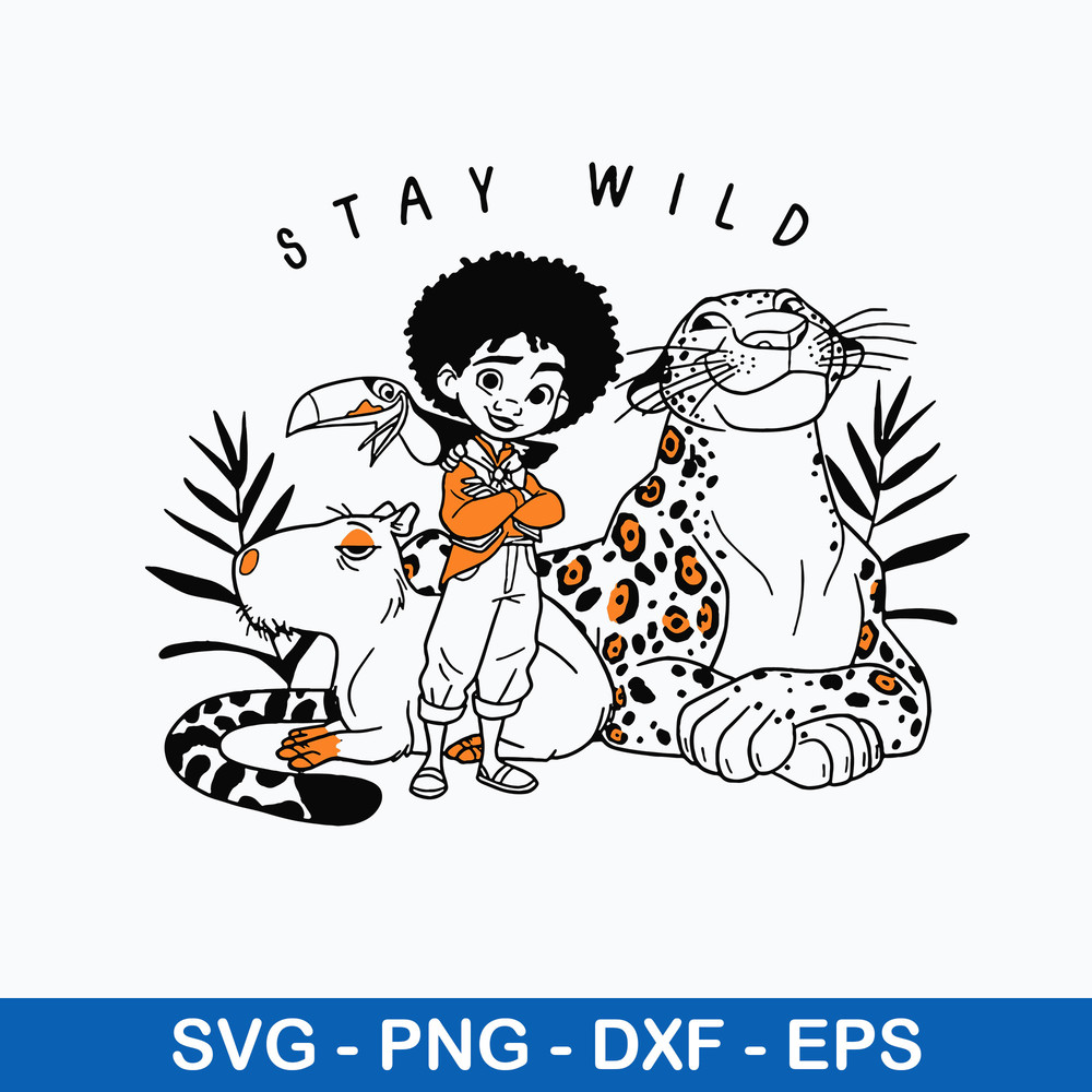 Encanto Antonio Stay Wild Svg, Encato Svg, Disney Svg, Png Dxf Eps File.jpeg
