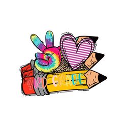 3rd grade peach love pencil svg, back to school svg, 3rd grade svg