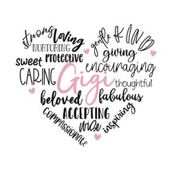 best gigi love heart quotes svg, trending svg, gigi svg, i love my grandkids svg