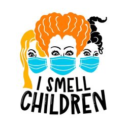 hocus pocus i smell children face mask halloween svg, halloween svg