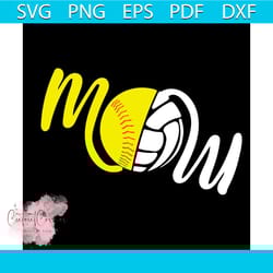 baseball and softball mom svg, sport svg, baseball mom svg, softball mom svg