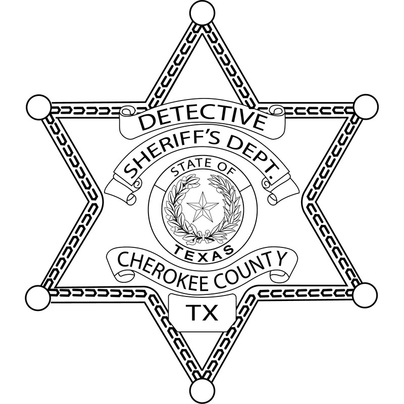 CHEROKEE COUNTY SHERIFF,S DEPT DETECTIVE BADGE TEXAS VECTOR FILE.jpg