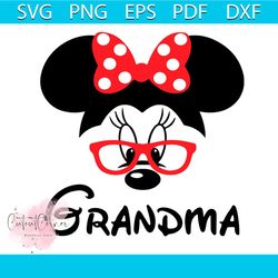grandma minnie mouse svg, disney svg, minnie grandma mouse svg