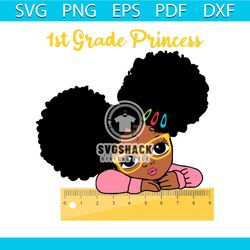 back to school svg, first grade princess svg, children go to school svg