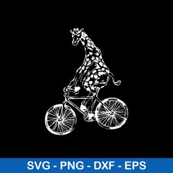 giraffe cycling svg, giraffe svg, animal funny svg, png dxf eps file
