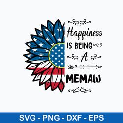 happiness is being a memaw svg, png dxf eps digital file