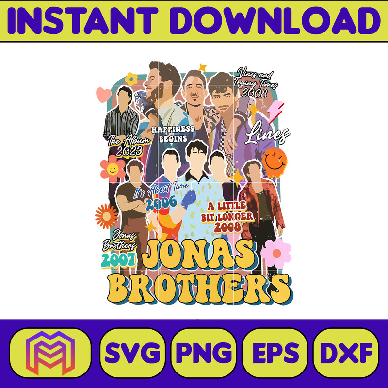 Jonas Brothers 2023 Svg, Jonas Brothers Band, One Night Five Albums Svg, Jonas Brothers Tour 2023 Svg, Joe Jonas Svg, World Tour Svg (4).jpg