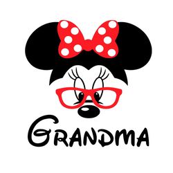 grandma minnie mouse svg, disney svg, minnie grandma mouse svg