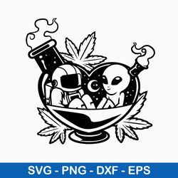 high astronaut and alien svg, png dxf eps digital file