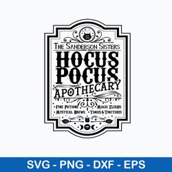 hocus pocus apothecary svg, hocus pocus svg, haloween svg, png dxf eps file