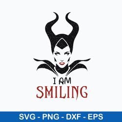i am smileing svg, maleficent svg, halloween svg, png dxf eps file