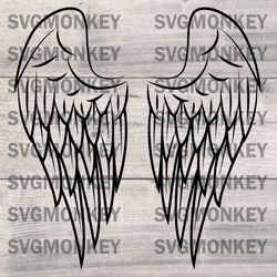 Angel Wings Vector Graphic Drawing - Graphic design for tshirt, mugs, sweater