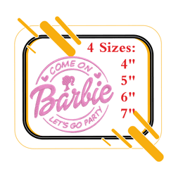 barbie machine embroidery designs