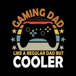 retro gaming dad life svg, like a regular dad but cooler svg