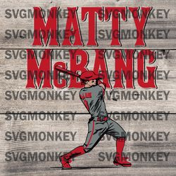 Matt McLain Matty McBang SVG Cincinnati Reds SVG Digital File